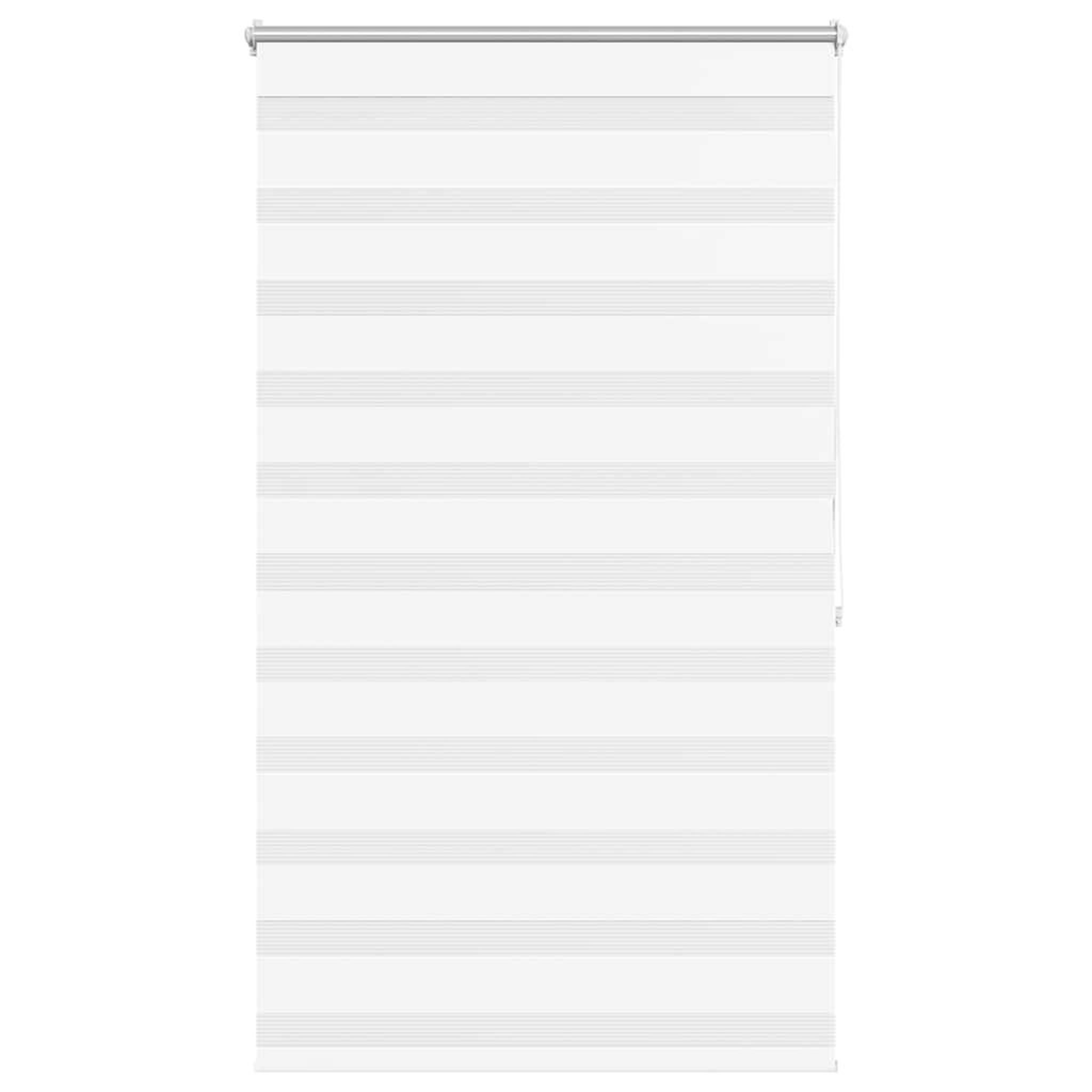 VIDAXL Store venitien zebre 100,9 x 175 cm, largeur du tissu 96,7 cm, blanc