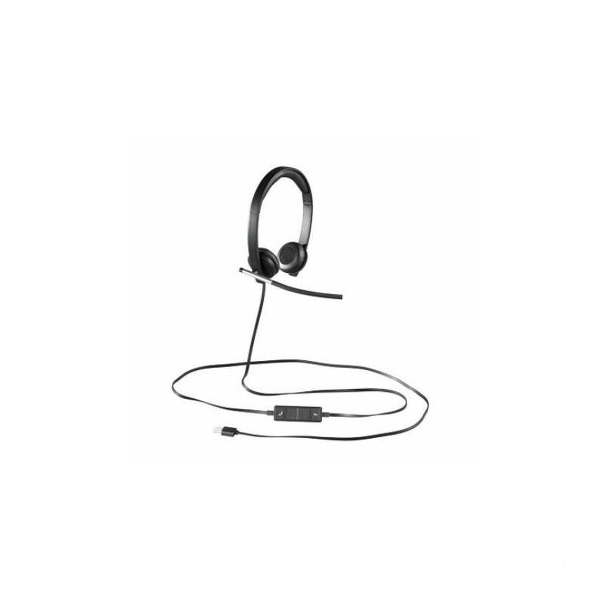 Voir la diapositive 2 : Logitech LOGITECH - Casque micro stereo H650E - Gris