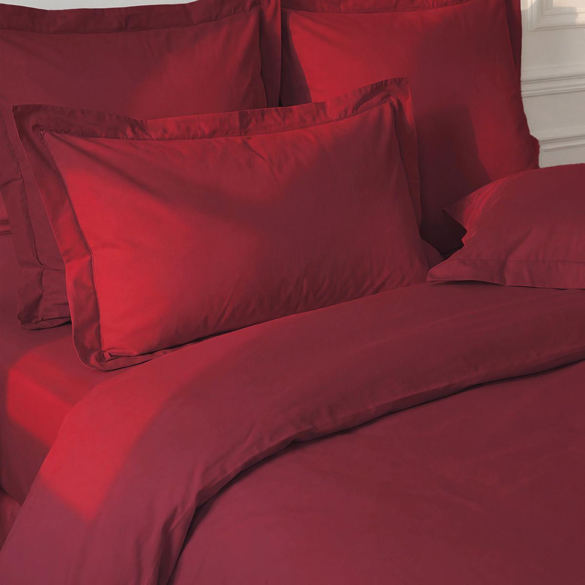 Voir la diapositive 2 : Sensei Maison Housse de couette en percale coton SOFT PERCALE