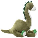VIDAXL Dinosaure brontosaure en peluche Vert