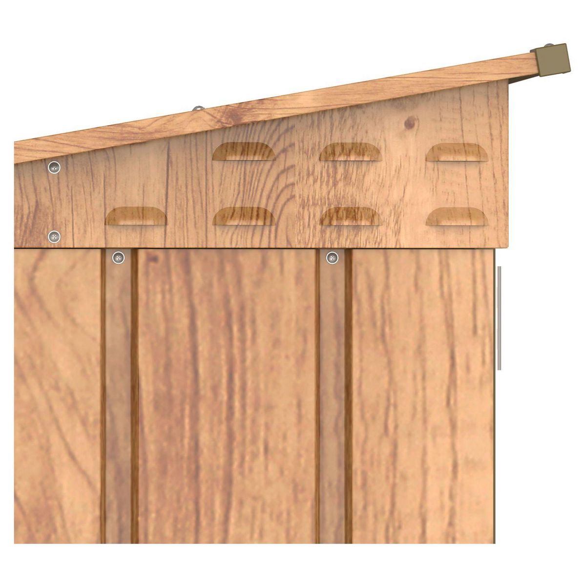 DURAMAX Abri à vélos - Métal - Imitation bois - 2,05m²