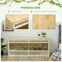 Voir la diapositive 5 : PAWHUT Terrarium - vivarium reptiles & batraciens - 2 portes coulissantes verre trempé - parois frontales maillées - OSB métal