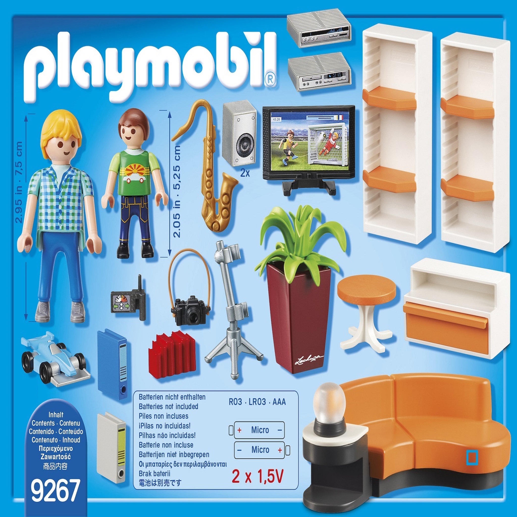 Voir la diapositive 4 : PLAYMOBIL 9267 - City Life - Salon équipé 