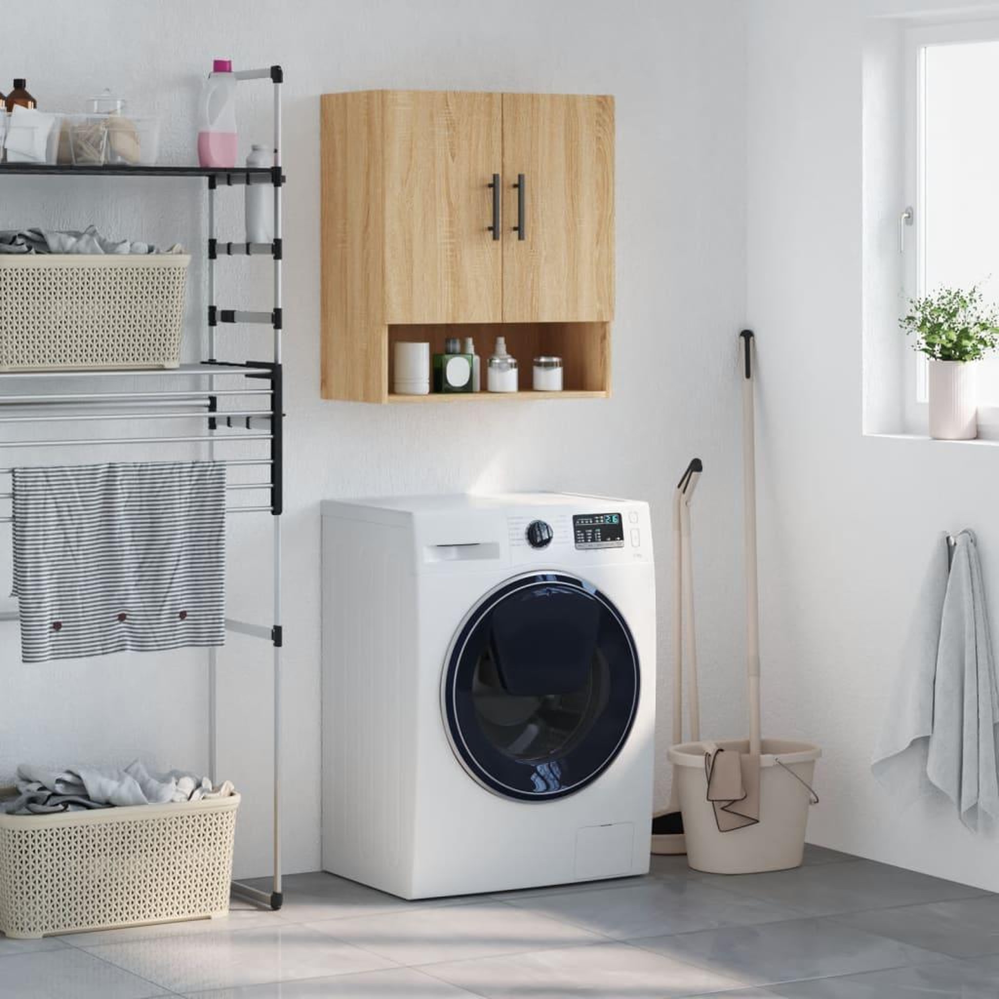 VIDAXL Armoire murale chene sonoma 60x31x70 cm bois d'ingenierie