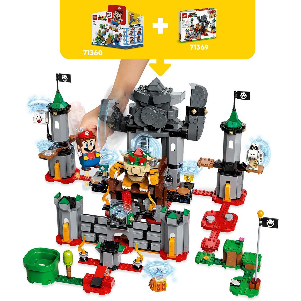 LEGO Super Mario 71369 Ensemble d'Extension La bataille du château de Bowser
