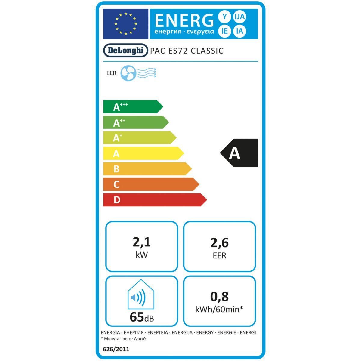 DELONGHI Climatiseur PAC ES72 CLASSIC