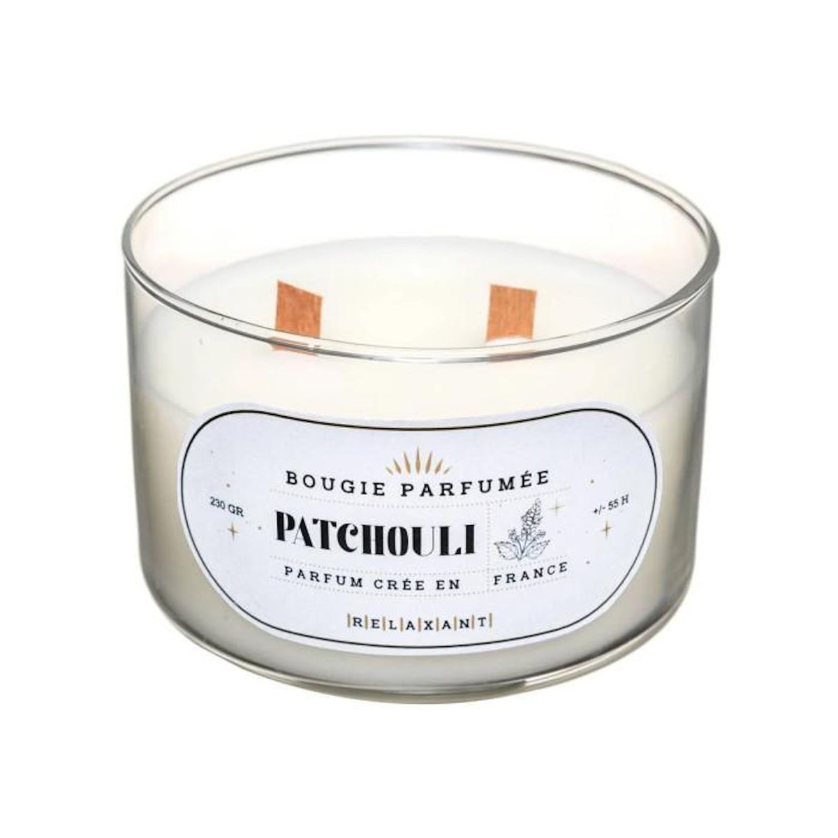 COMPTOIR DE LA BOUGIE Bougie Parfumée en Verre  Snow  470g Patchouli