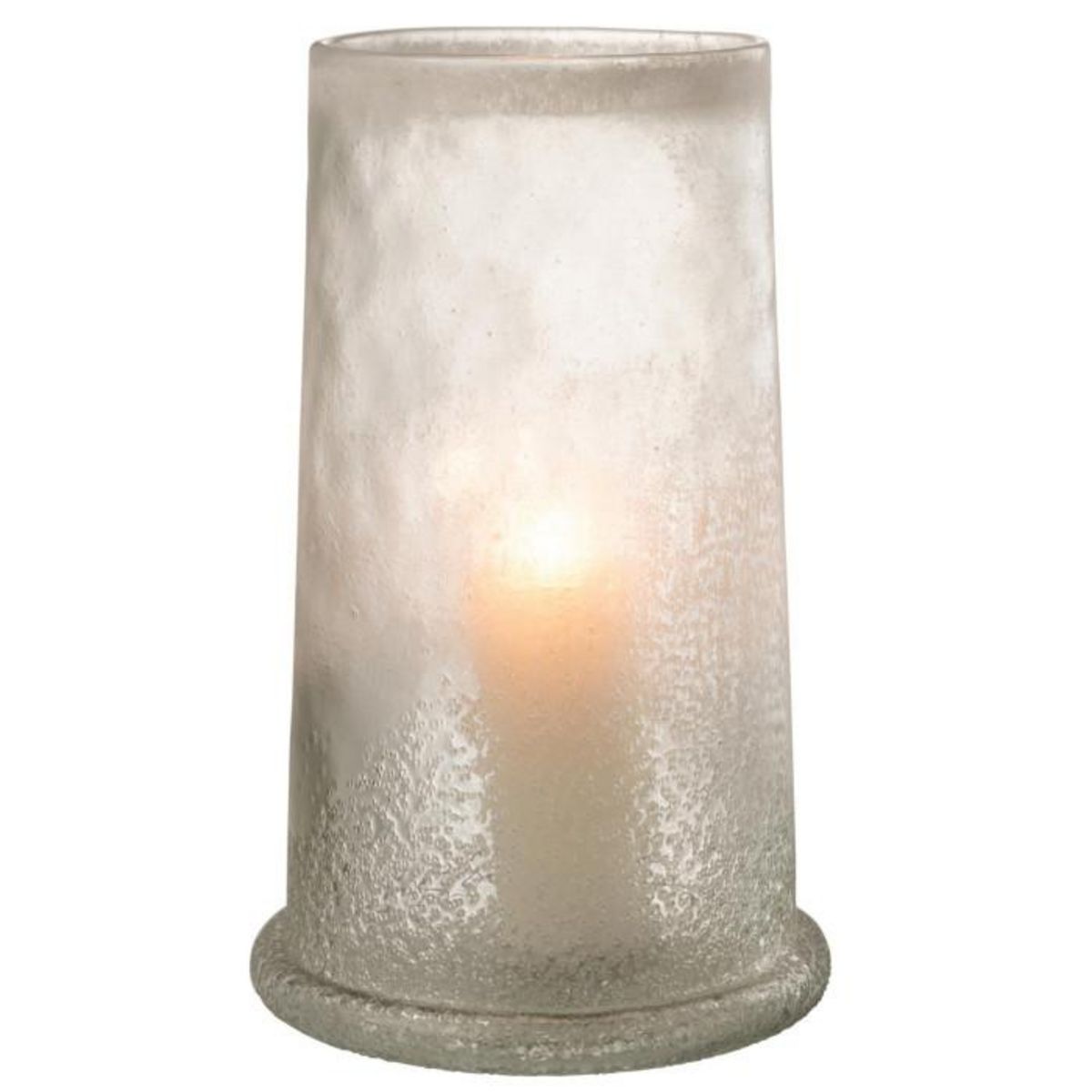 Paris Prix Photophore en Verre  Sucre  38cm Blanc