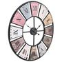 Voir la diapositive 3 : VIDAXL Horloge murale vintage avec mouvement a quartz 60 cm XXL