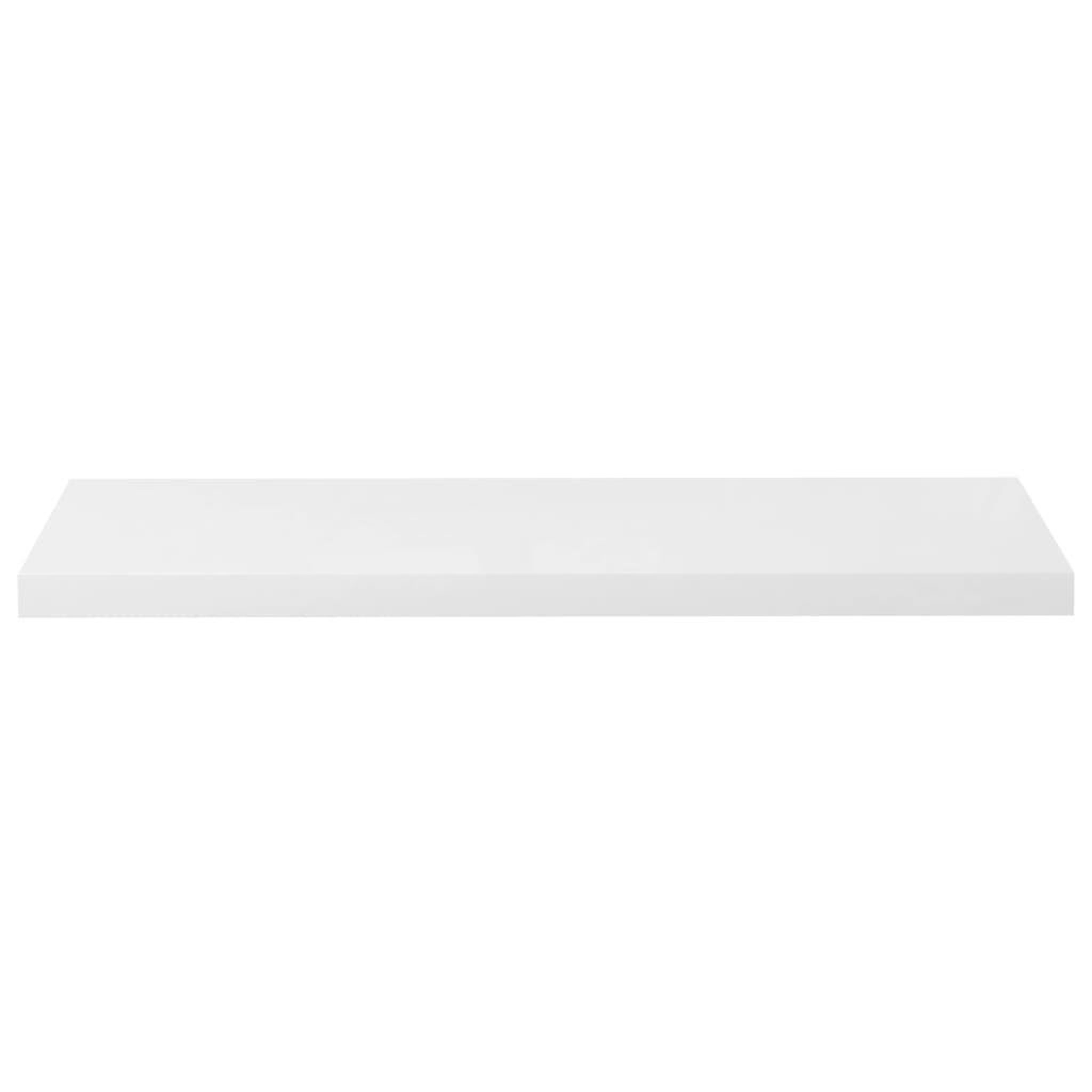 Voir la diapositive 4 : VIDAXL Etagere murale flottante Blanc brillant 90x23,5x3,8 cm MDF