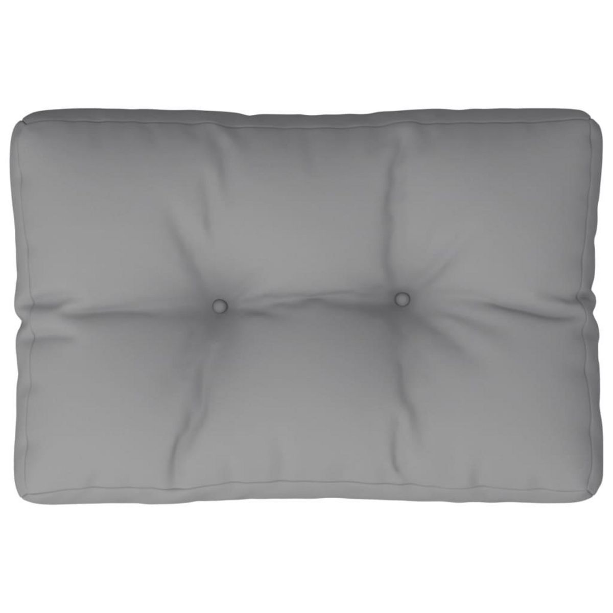 VIDAXL Coussin de palette gris 50x40x12 cm tissu