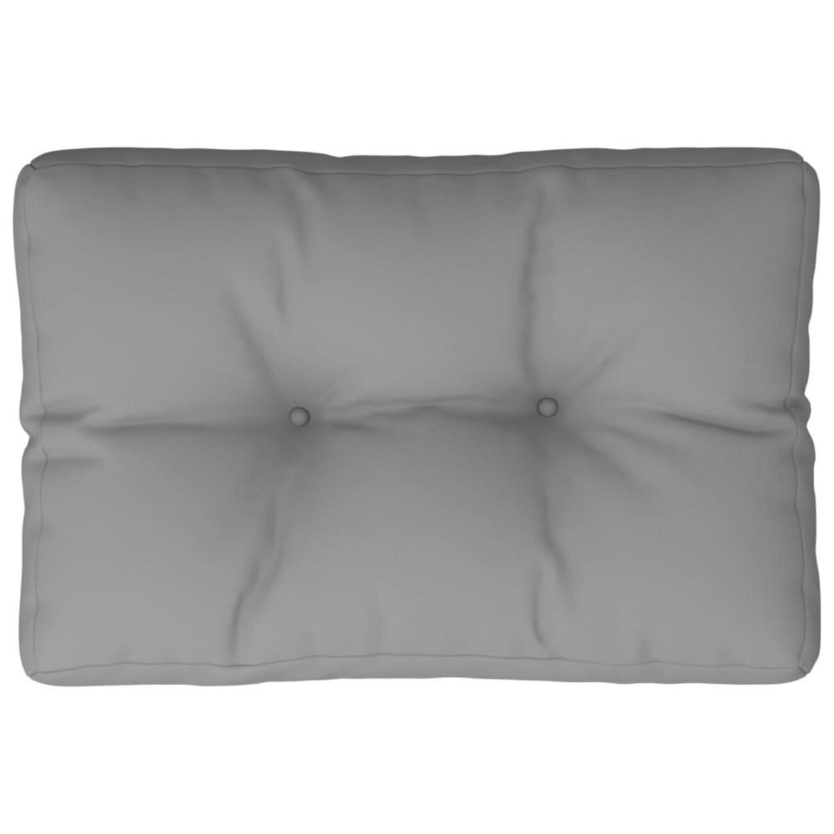 VIDAXL Coussin de palette gris 50x40x12 cm tissu