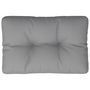 Voir la diapositive 2 : VIDAXL Coussin de palette gris 50x40x12 cm tissu