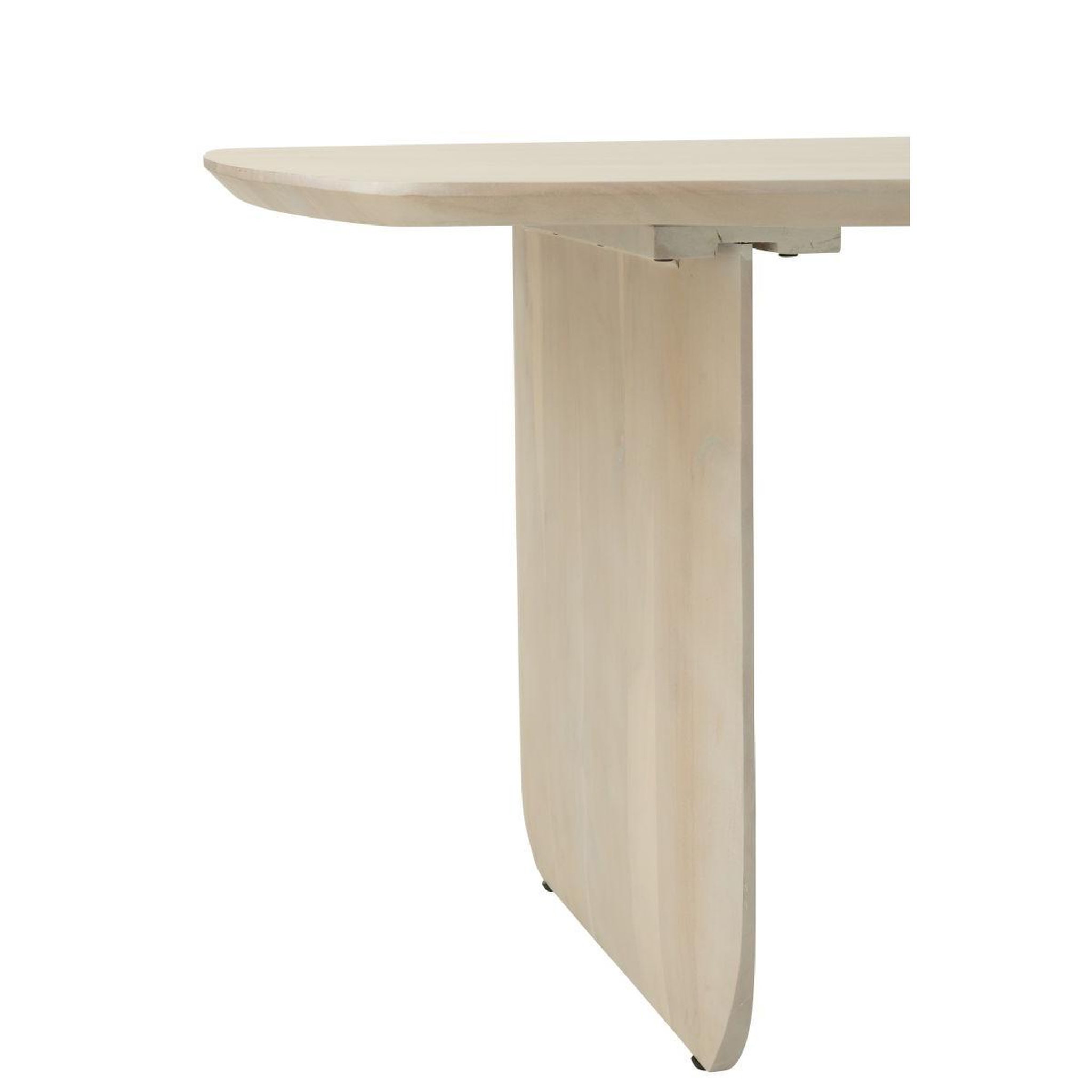 Voir la diapositive 6 : J-LINE Table à manger en bois  william  190cm blanc