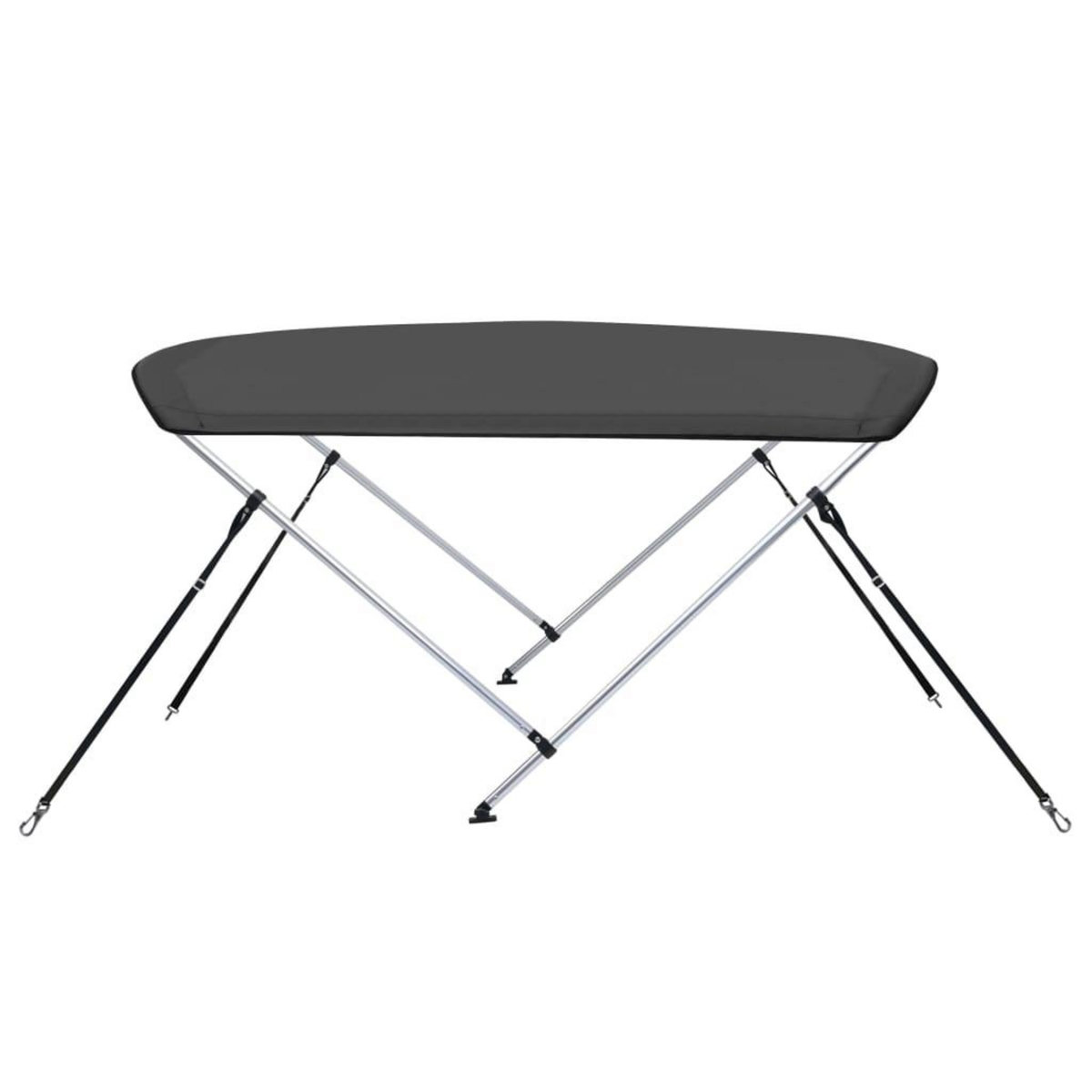 VIDAXL Auvent bimini a 2 arceaux Anthracite 180x150x110 cm