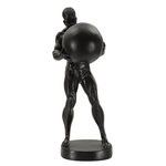 Paris Prix Statuette Homme Athlétique  Atlas  43cm Noir