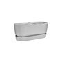 Voir la diapositive 3 : ELHO Jardinière Greenville Terrasse 60 x 26 x 24,4 cm avec roulettes - Gris béton - Elho
