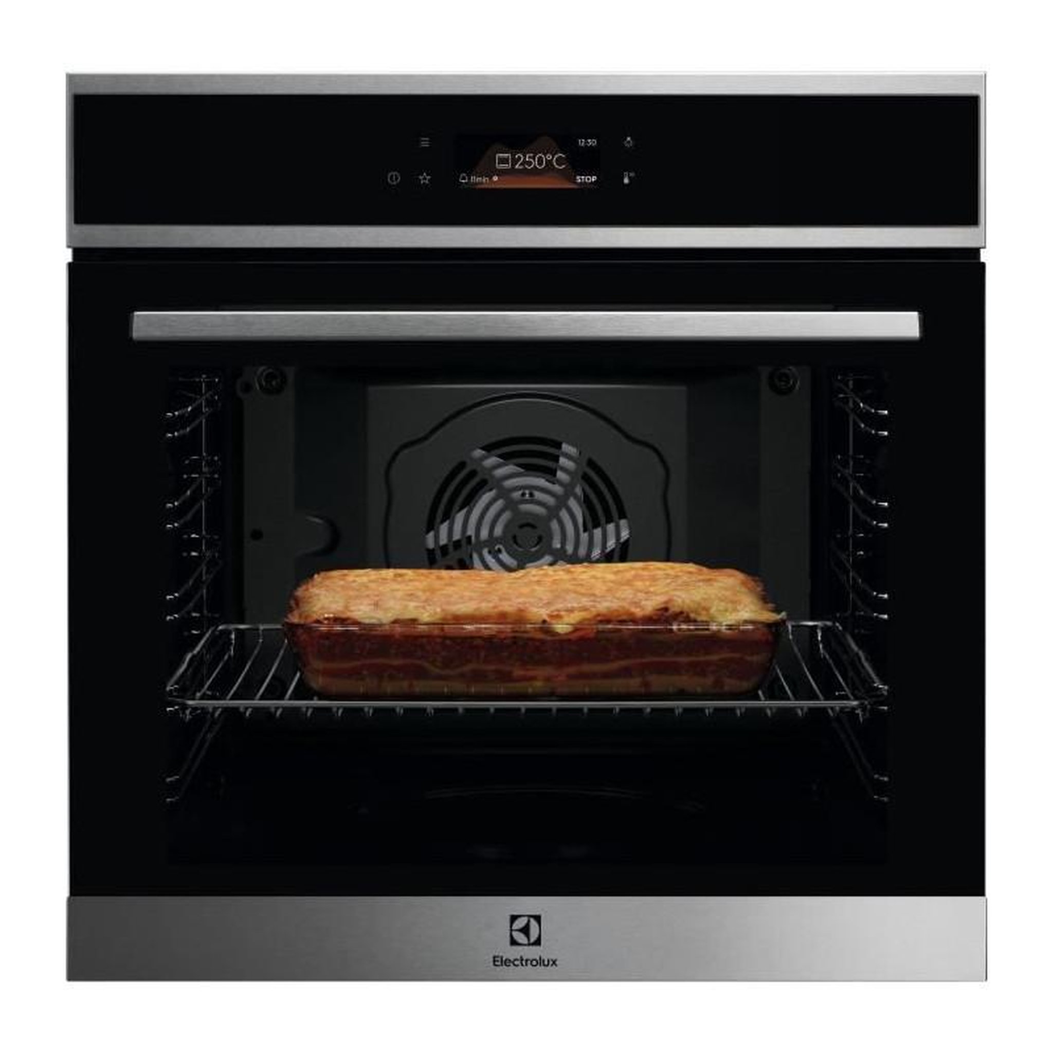 ELECTROLUX Four encastrable – Pyrolyse – Chaleur tournante pulsée – Inox – Porte froide – Electrolux EOF8P08X