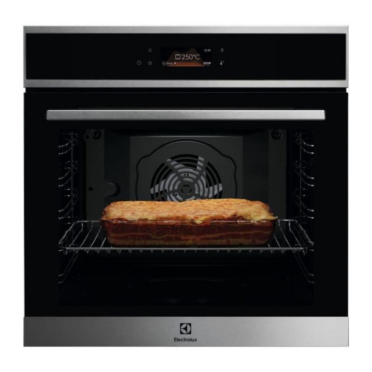 ELECTROLUX Four encastrable - Pyrolyse - Chaleur tournante pulsée - ELECTROLUX - EOF8P08X - Inox - Porte froide - 59,4 x 59,4 x 56,8 cm
