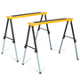 Voir la diapositive 1 : ID MARKET Lot de 2 tréteaux télescopiques pliables large plateau antiglisse