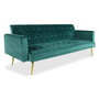 Voir la diapositive 1 : Paris Prix Canapé Convertible Velours  Tybio  191cm Vert