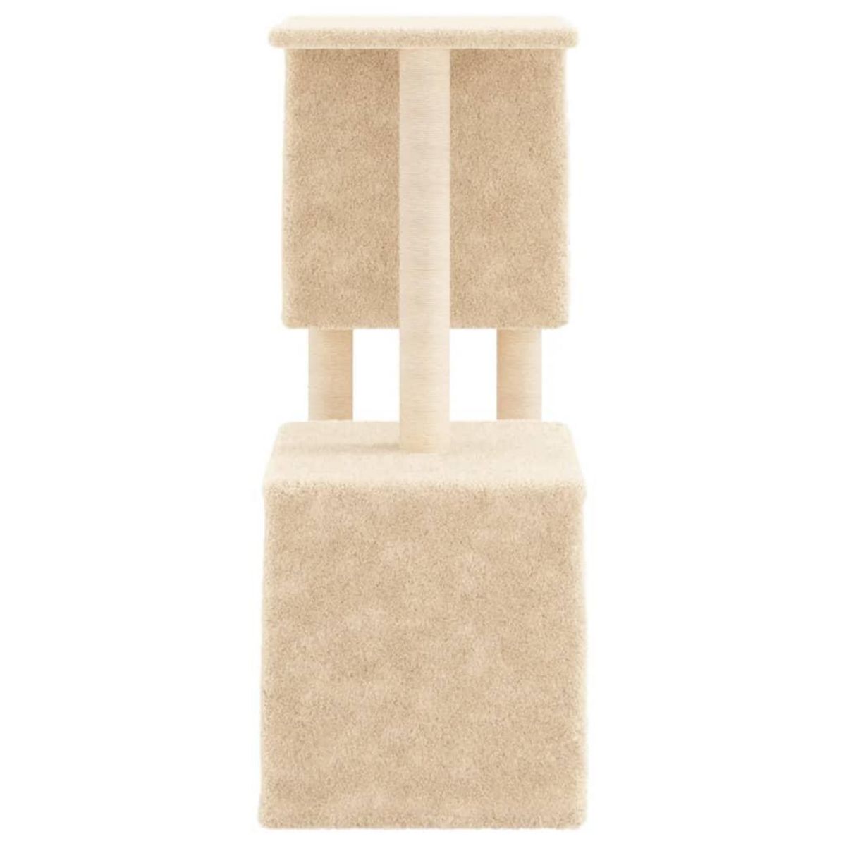 VIDAXL Arbre a chat avec griffoirs en sisal Creme 86 cm