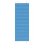 VIDAXL Store plisse bleu 75x200 cm largeur du tissu 74,4 cm polyester