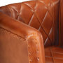 Voir la diapositive 5 : VIDAXL Chaise cabriolet marron Cuir veritable de chevre