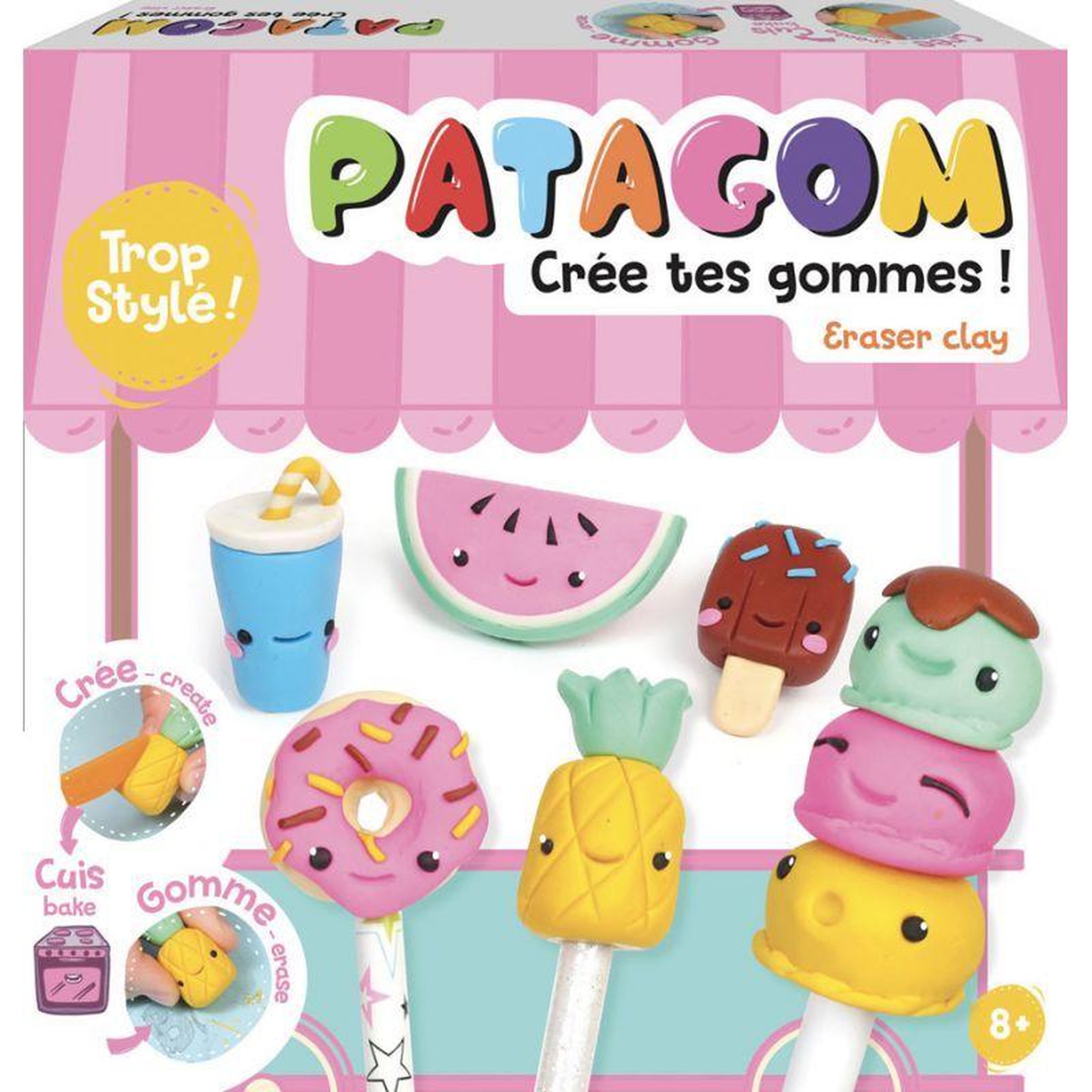 Voir la diapositive 2 : Graine créative Coffret diy patagom - faire ses gommes soi-même - gourmandises kawaï