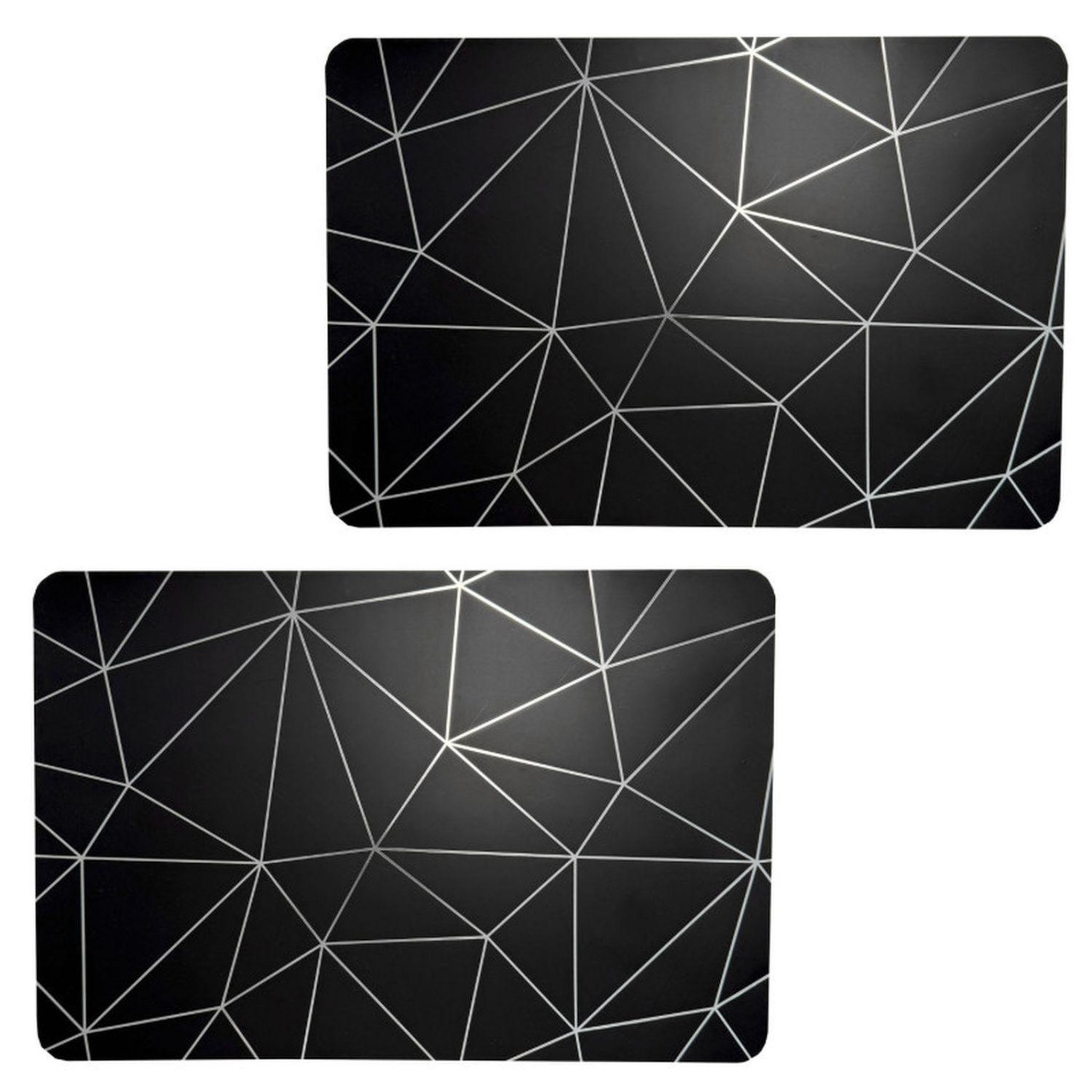 Voir la diapositive 3 : TOILINUX Lot de 2 sets de table avec encre métallique copper