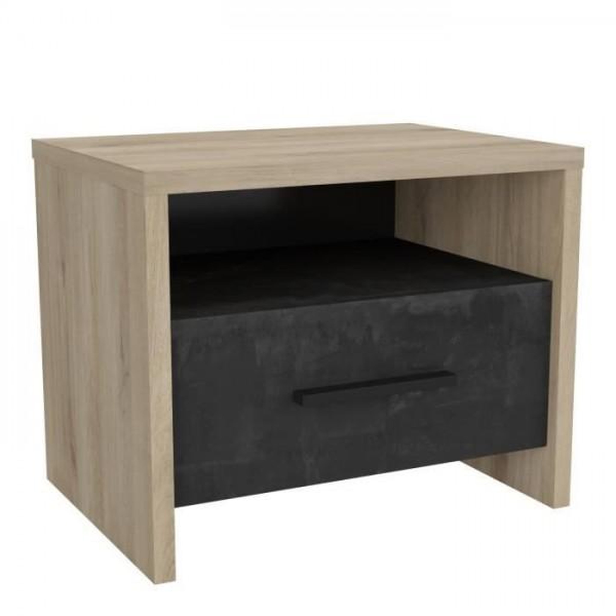 Demeyere DEMEYERE Table de chevet 1 tiroir - Décor Chene Kronberg - L 49,6 x P 36,3 x H 40,1 cm - COLORADO