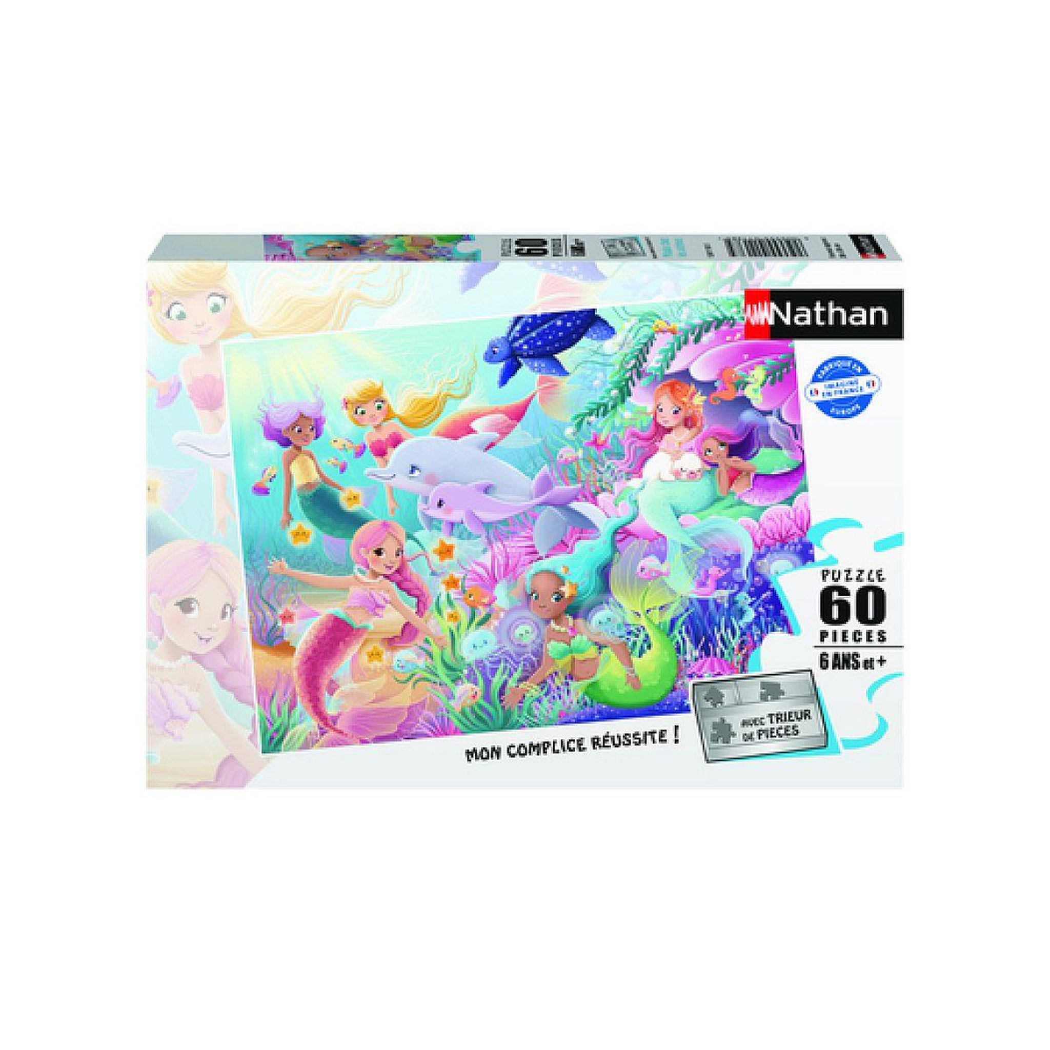 Nathan Puzzle 60 p - les sirènes