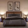 Voir la diapositive 5 : VIDAXL Armoires de chevet et lumieres LED 2 pcs chene marron