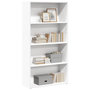 Voir la diapositive 1 : VIDAXL Bibliotheque blanc 80x30x152 cm bois d'ingenierie