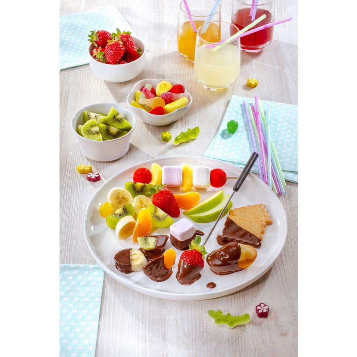 TEFAL Fondue Fondue Colormania rouge EF260512