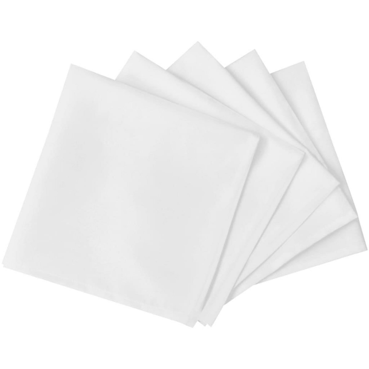 VIDAXL Serviettes de table 50 pcs Blanc 50x50 cm