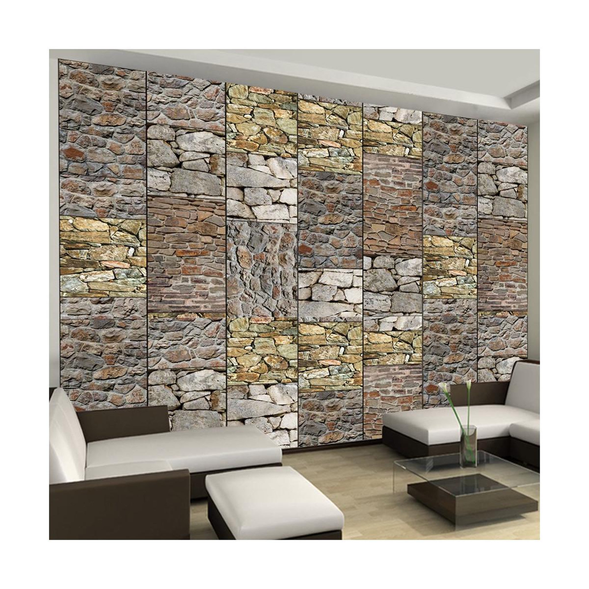 Paris Prix Papier peint  puzzle with stones  50x1000cm