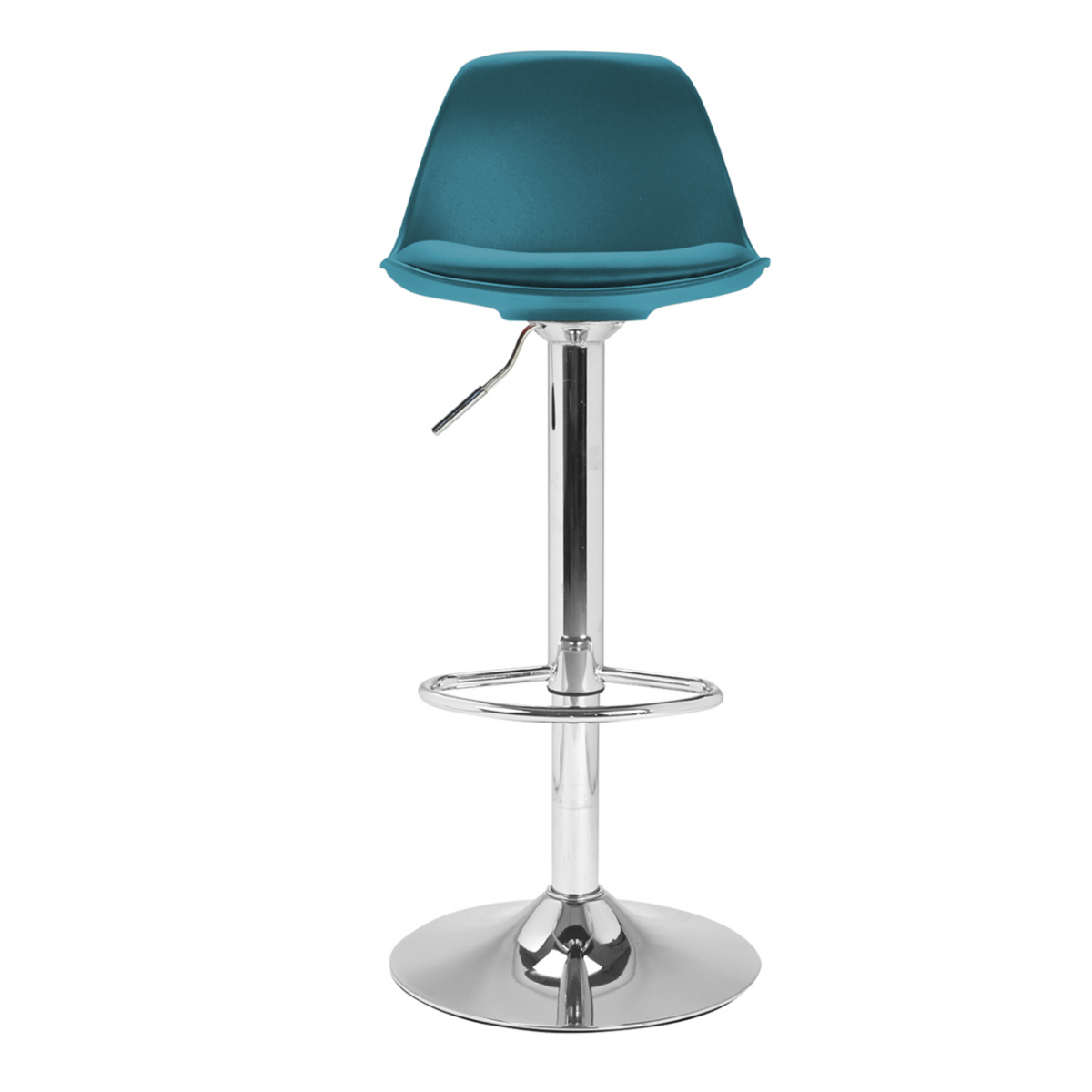 ID MARKET Lot de 2 tabourets de bar KARL design bleu canard