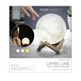 Voir la diapositive 3 : Paris Prix Lampe à Poser Tactile  Lune  15cm Blanc