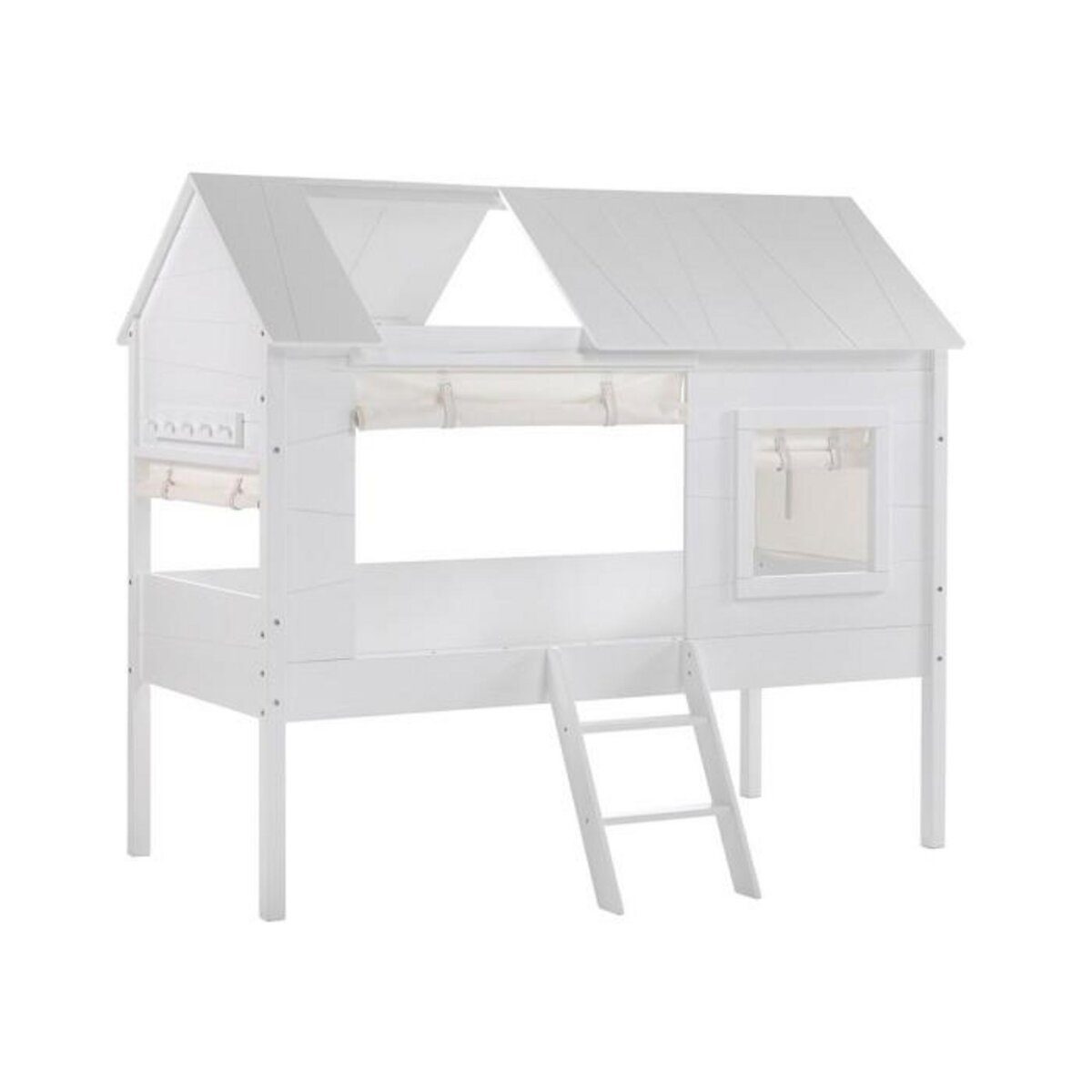 Paris Prix Lot de 4 Rideaux pour Lit Cabane Enfant  Charlotte  Beige