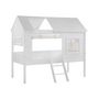 Voir la diapositive 2 : Paris Prix Lot de 4 Rideaux pour Lit Cabane Enfant  Charlotte  Beige