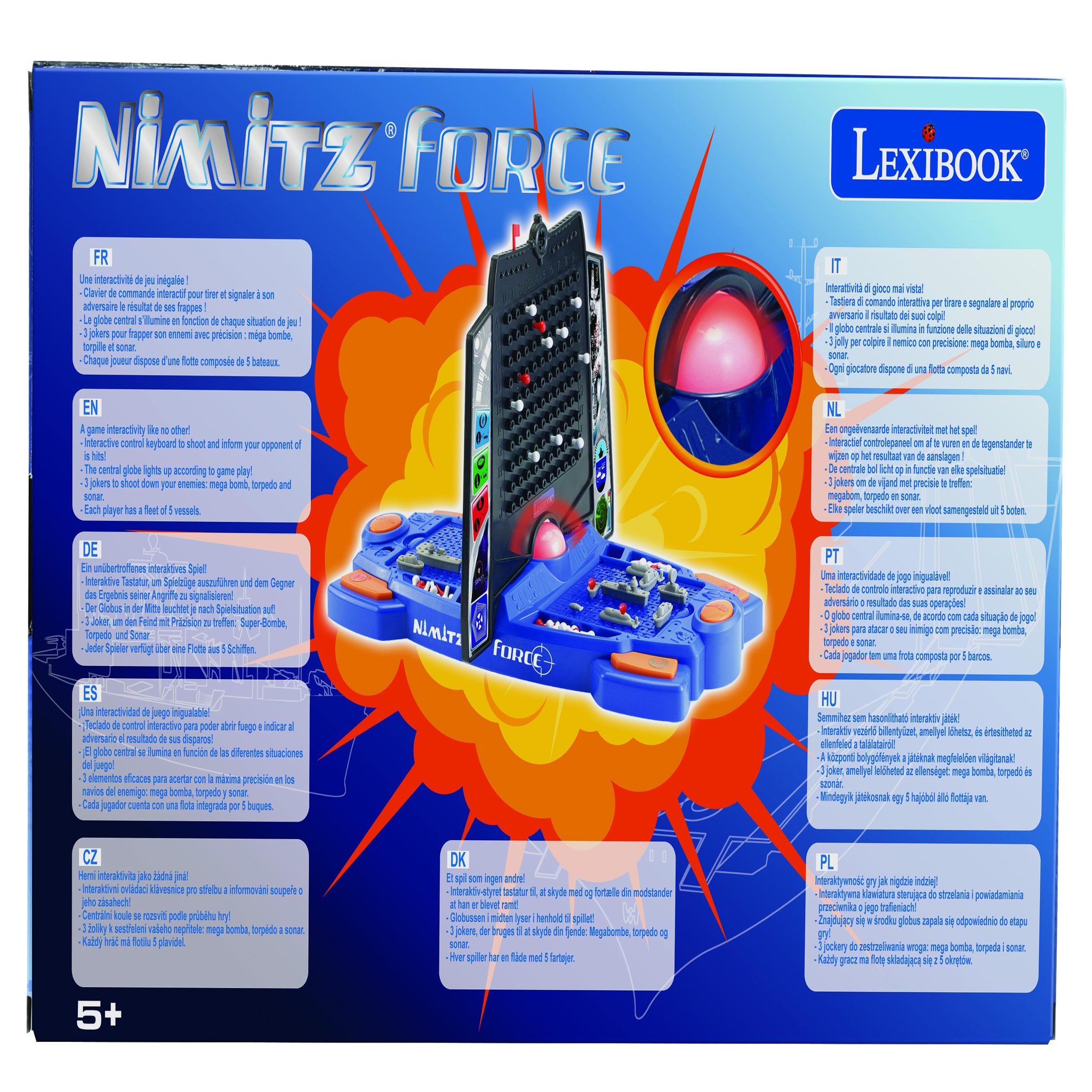 Voir la diapositive 5 : Lexibook Nimitz Force - Bataille navale électronique avec effets sonores et lumineux