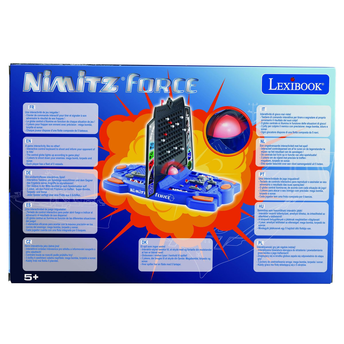 Lexibook Nimitz Force - Bataille navale électronique avec effets sonores et lumineux