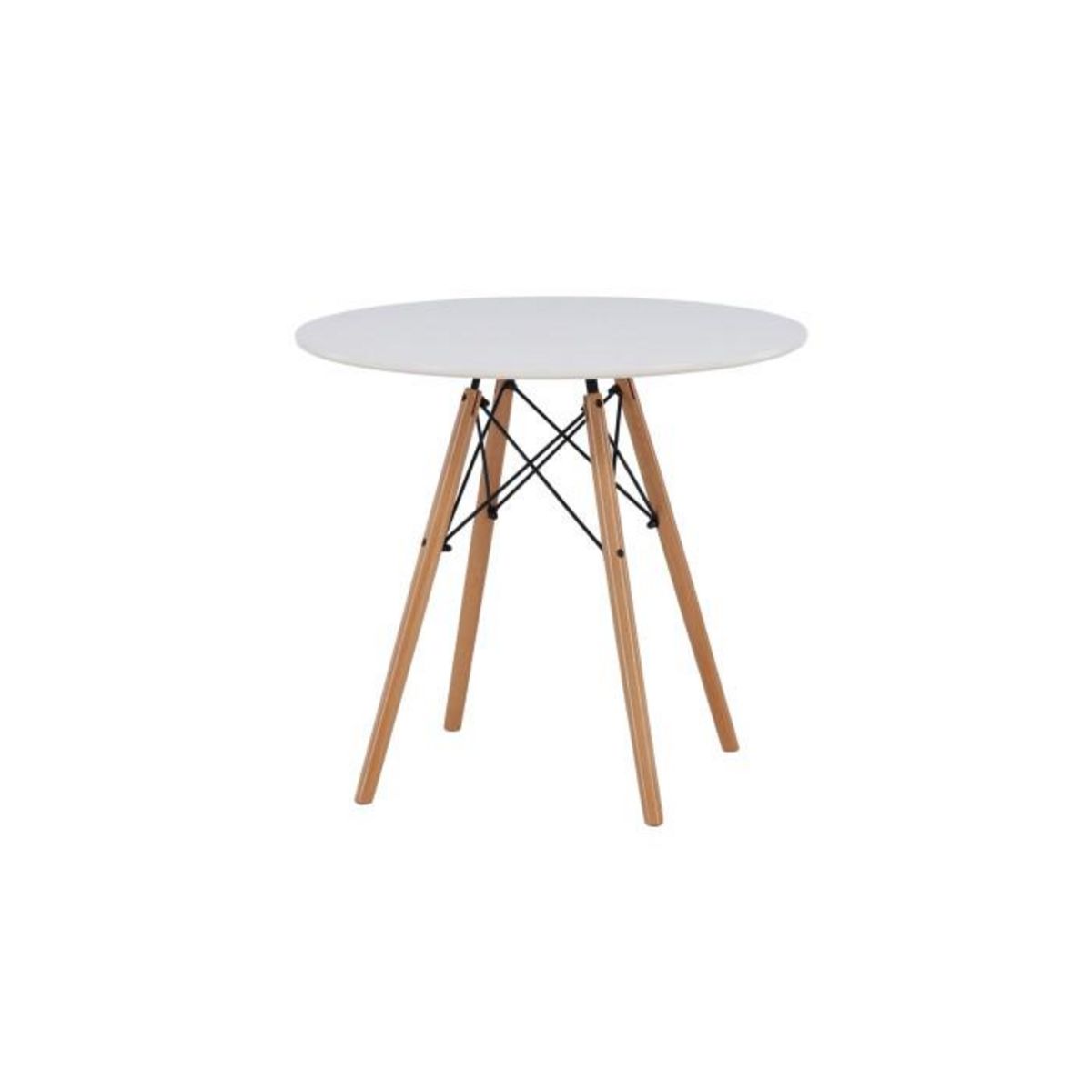 Paris Prix Table à Manger Ronde  Danburi  75cm Blanc