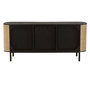 Voir la diapositive 4 : Paris Prix Buffet 3 Portes en Rotin  Molly  180cm Noir & Beige