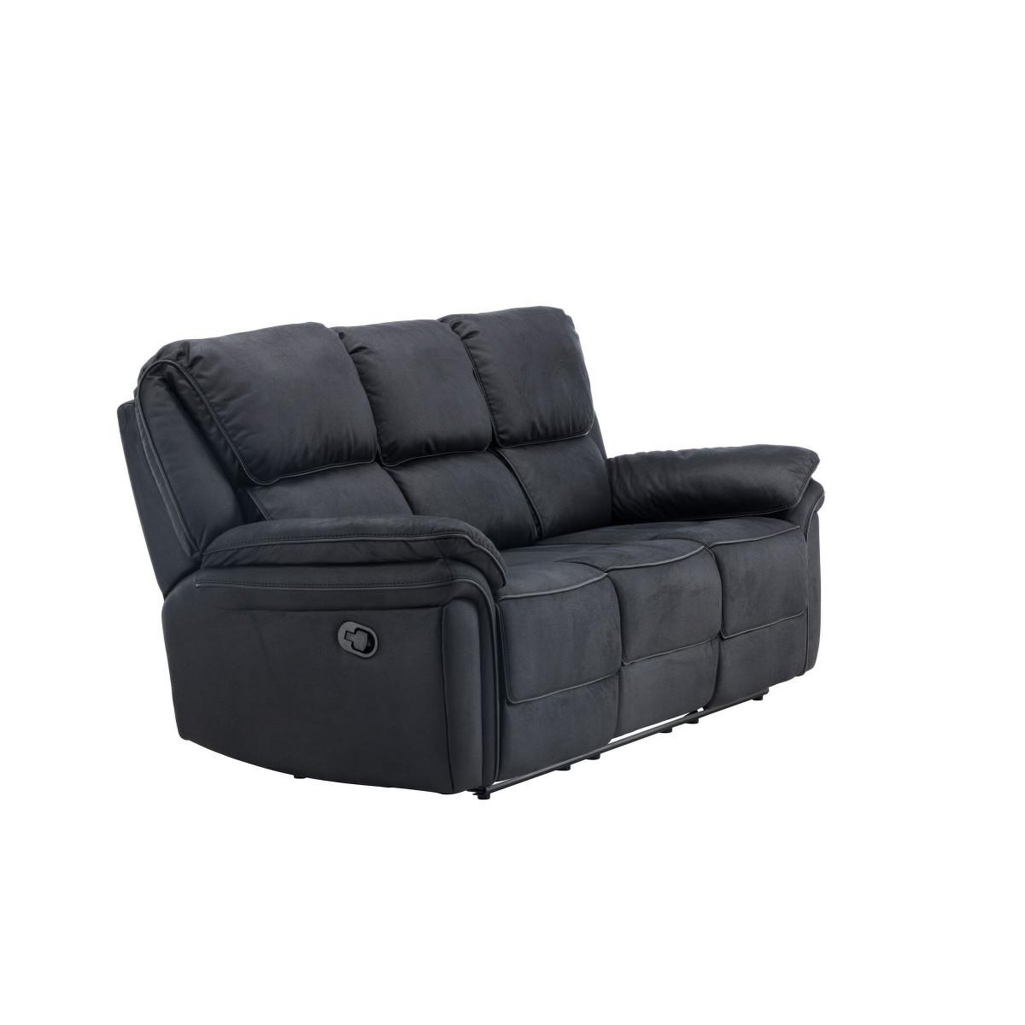 Voir la diapositive 4 : Paris Prix Canapé de relaxation 3 places  saranda  228cm noir