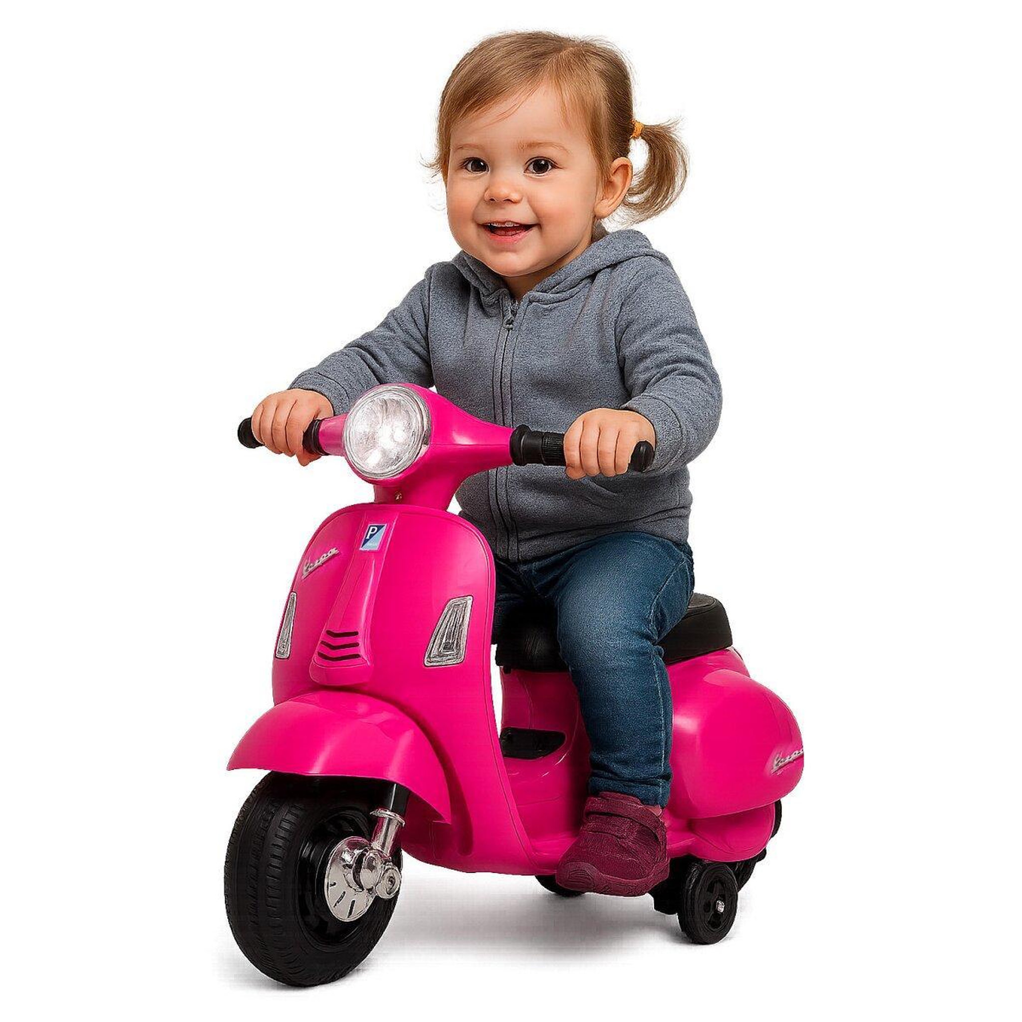 Voir la diapositive 3 : Jamara Porteur electrique Vespa Mini rose