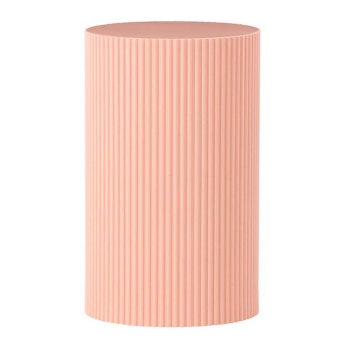 Paris Prix Table d'Appoint Nervurée  Lenox  50cm Pêche