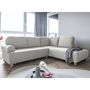 Voir la diapositive 1 : BEST MOBILIER Olli - canapé d'angle droit - convertible - avec coffre - 5 places - en tissu