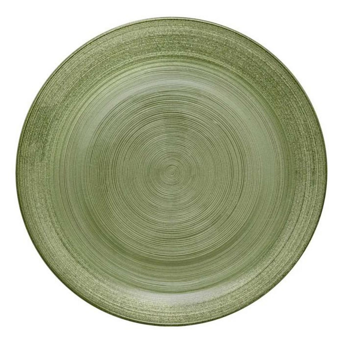 SECRET DE GOURMET Lot de 6 Assiettes Plates  Jem  28cm Vert